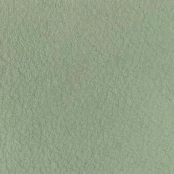 Rugiano indoor leather rug, sage green, granular texture, close-up view of organic surface, Nature collection NP2245.